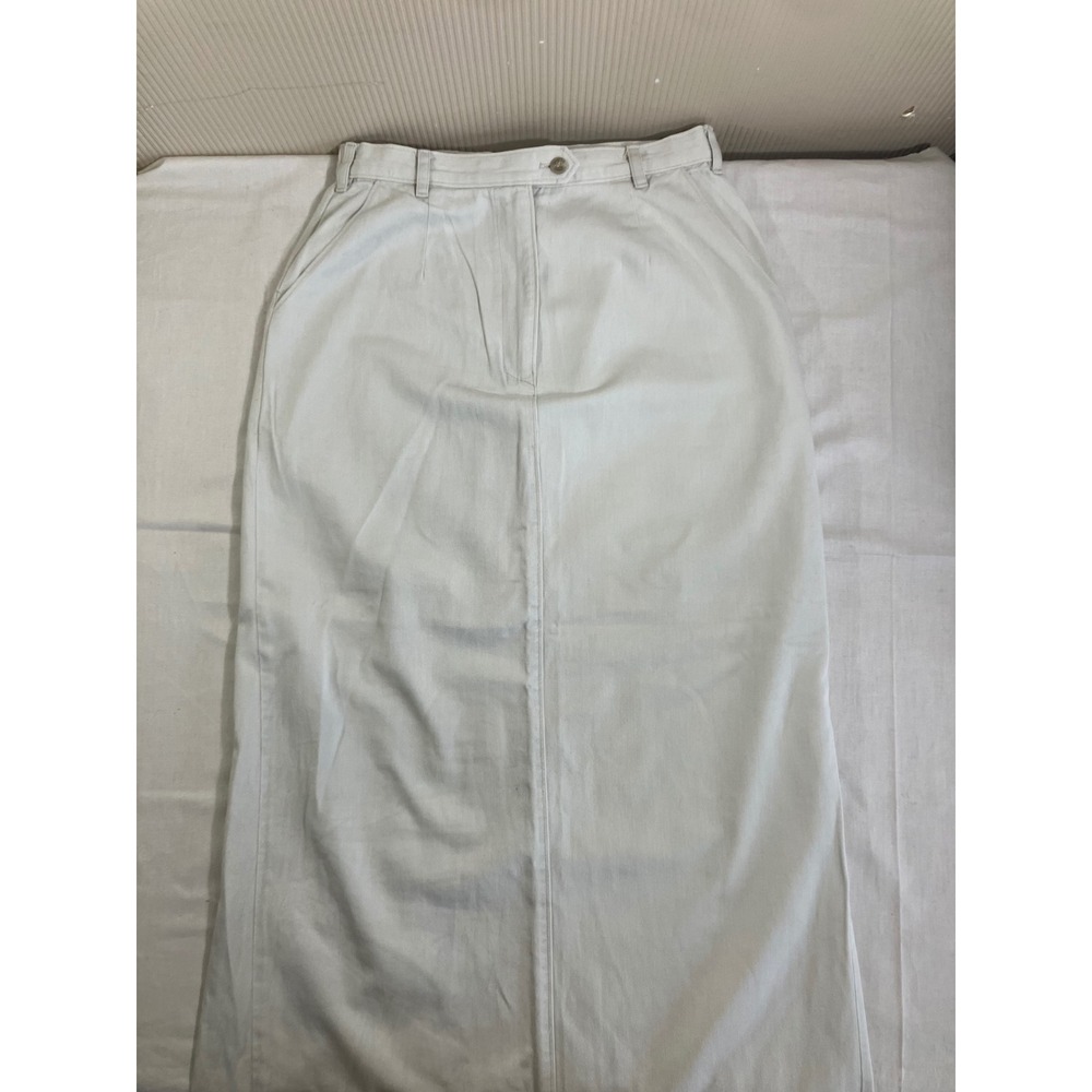 Gotcha Covered Womens Vintage Beige Cotton High Waisted Maxi Skirt Size 6 USA
